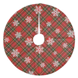 プレイド フリース ツリースカート