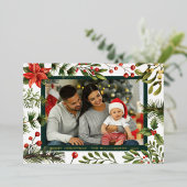 プレイド フローラル ボタニカル ファミリー フォト タルタン 箔シーズンカード (立ち正面)