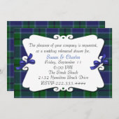 プレイド·リハーサル·ディナー·インビテーション 招待状 (正面/裏面)