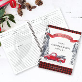 プレイド、冬の森とヴィンテージトラックレシピ ノートブック