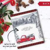 プレイド、冬の森とヴィンテージトラックレシピ ノートブック