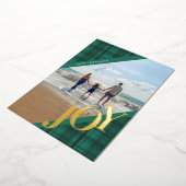 プレイド JOY 対角 ターコイズ リアル 箔シーズンカード (回転した状態)