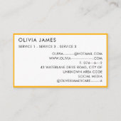 プレイハウスベビーシッターNANNY託児所 名刺 (裏面)