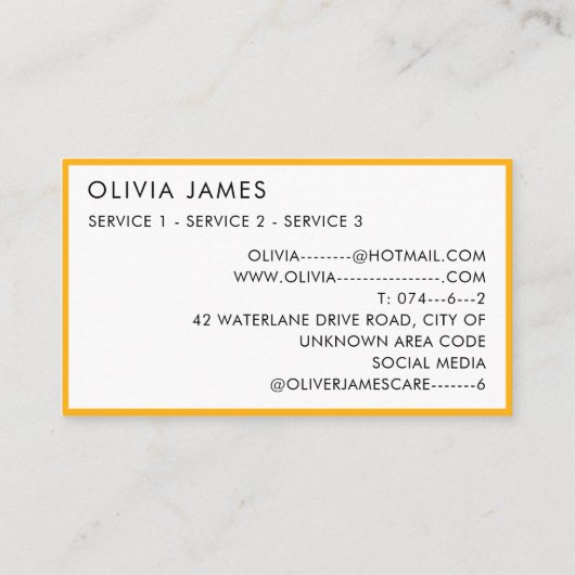 プレイハウスベビーシッターNANNY託児所 名刺 (裏面)