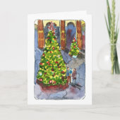 プレイハウス・スクエアのクリスマスツリーのグリーティングカード カード (正面)