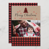 プレイパーソナライズされたドクリスマスフォトカード シーズンカード (正面/裏面)