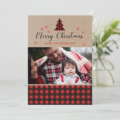 プレイパーソナライズされたドクリスマスフォトカード シーズンカード (スタンド正面)