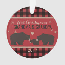 プレイパーソナライズされたド祖父母のアクリルオーナメント