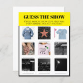 プレイビルの表示パーソナライズされたパーティーゲーム (正面/裏面)