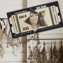 プレイビルシニア写真卒業招待状