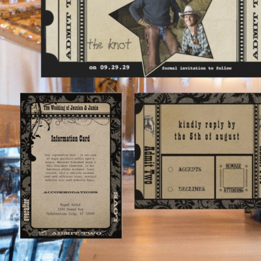 プレイビル結婚の詳細カード エンクロージャーカード