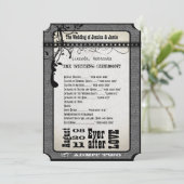 プレイビル結婚式 プログラムメタリックシルバー プログラム (スタンド正面)