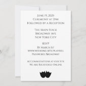 プレイビル風結婚式招待状 招待状 (裏面)