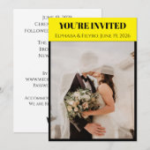 プレイビル風結婚式招待状 招待状 (正面/裏面)