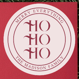 プレイフルなヴィンテージ クリスマス ラウンドシール