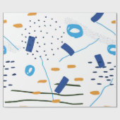 プレイフル抽象芸術モダン合成 ラッピングペーパー (フラット)