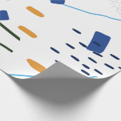 プレイフル抽象芸術モダン合成 ラッピングペーパー (角)