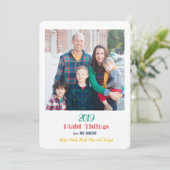 プレイミニマルドタイディング2フォトホリデーカード シーズンカード (スタンド正面)