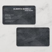 プレイモダンンエレガントミニマリストシンプルグレイ 名刺 (正面/裏面)