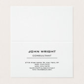 プレイモダンンシンプルホワイトアトラクティブスタイリッシュ 名刺 (外部フラット)