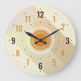 プレイモダンンベージュのミニマルスタイル ラージ壁時計