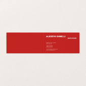 プレイモダンンミニマリスト赤白プロフェッショナル 名刺 (外部フラット)