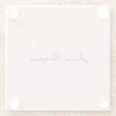 プレイモダンン名プロフェッショナルバラ金ゴールド ガラスコースター (裏面)