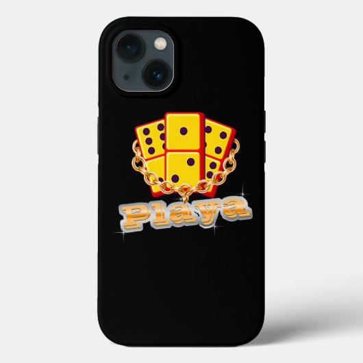 プレイヤシャツドミノおもしろいゲームプレイヤードミノ Case-Mate iPhoneケース (裏面)