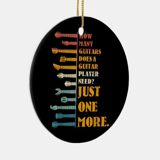 プレイヤーが必要とするギターの数 セラミックオーナメント (右)