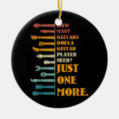 プレイヤーが必要とするギターの数 セラミックオーナメント (正面)