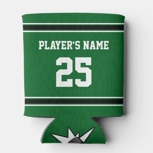 プレイヤーのための安いホッケーギフトあなたの色，文字 缶クーラー (裏面)