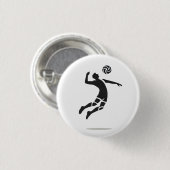 プレイヤーのサービングボタン 缶バッジ (正面&裏面)