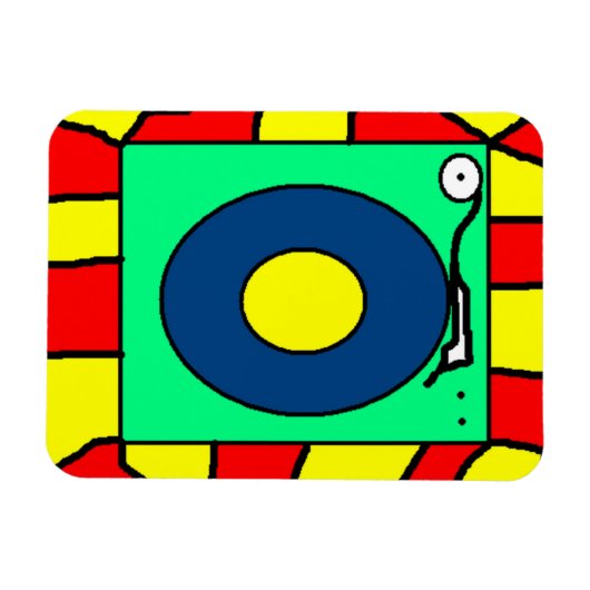 プレイヤーのマグネットの記録 マグネット (横)