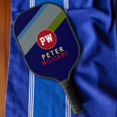 プレイヤーの名前(青ストライプの) ピックルボールラケット