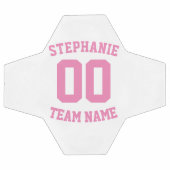 プレイヤー名とチーム名 サッカーボール (フラット)