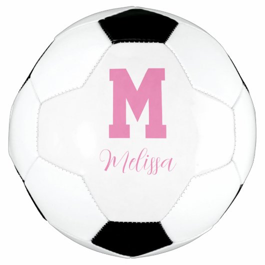プレイヤー名とモノグラム サッカーボール (正面)