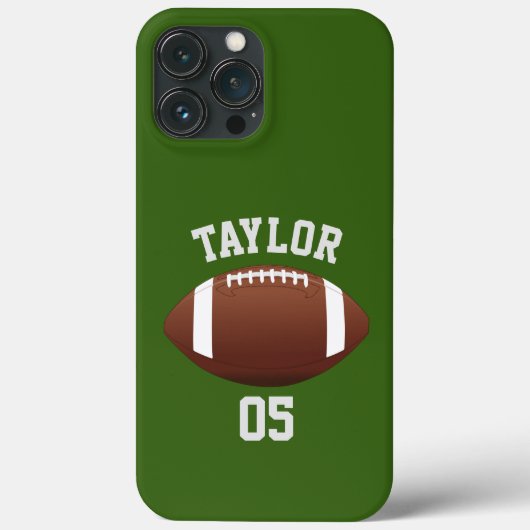 プレイヤー名と番号のパーソナライズカッコいいサッカーL Case-Mate iPhoneケース (裏面)