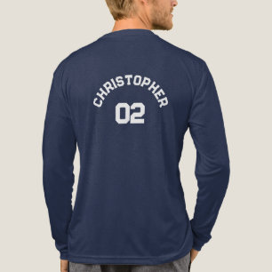 プレイヤー名の作成ジャージー番号男性ロング トライブレンドTシャツ