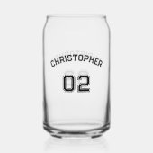 プレイヤー名ジャージー番号ゲーム日パーティースポーツ ガラス缶 (正面)