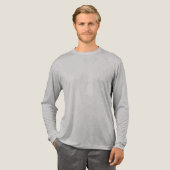 プレイヤー名ジャージー番号Mensグレー長袖 トライブレンドＴシャツ (正面全体)