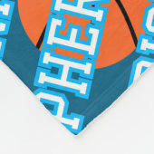 プレイヤー名バスケットボールパターン フリースブランケット (角)