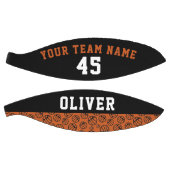 プレイヤー名番号チームバスケットボールパターン バスケットボール (パネル)