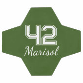 プレイヤー番号モノグラム サッカーボール (フラット)