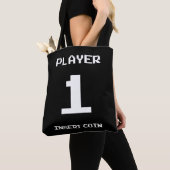 プレイヤー1ゲーマーデザイン トートバッグ (クローズアップ)