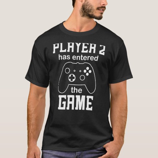 プレイヤー2がゲームに参加 Tシャツ (正面)