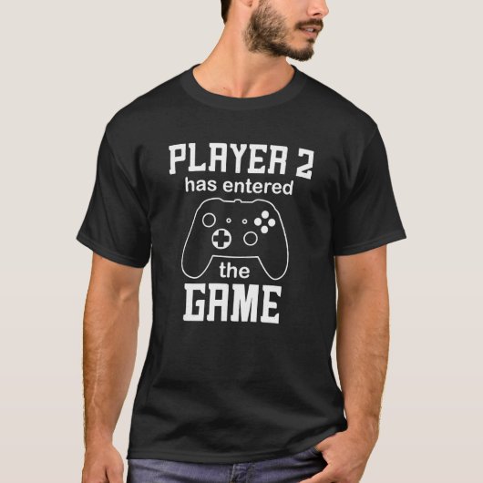 プレイヤー2がゲームTシャツに加入 Tシャツ (正面)