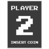 プレイヤー2ゲーマーデザイン シール (正面)