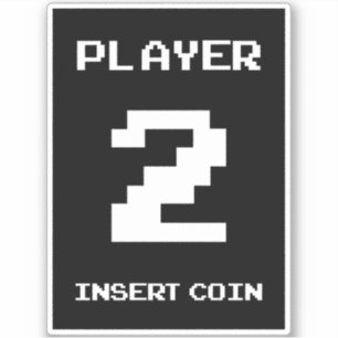 プレイヤー2ゲーマーデザイン シール