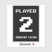 プレイヤー2ゲーマーデザイン シール (シート)