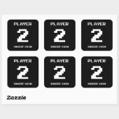 プレイヤー2ゲーマーデザイン スクエアシール (シート)